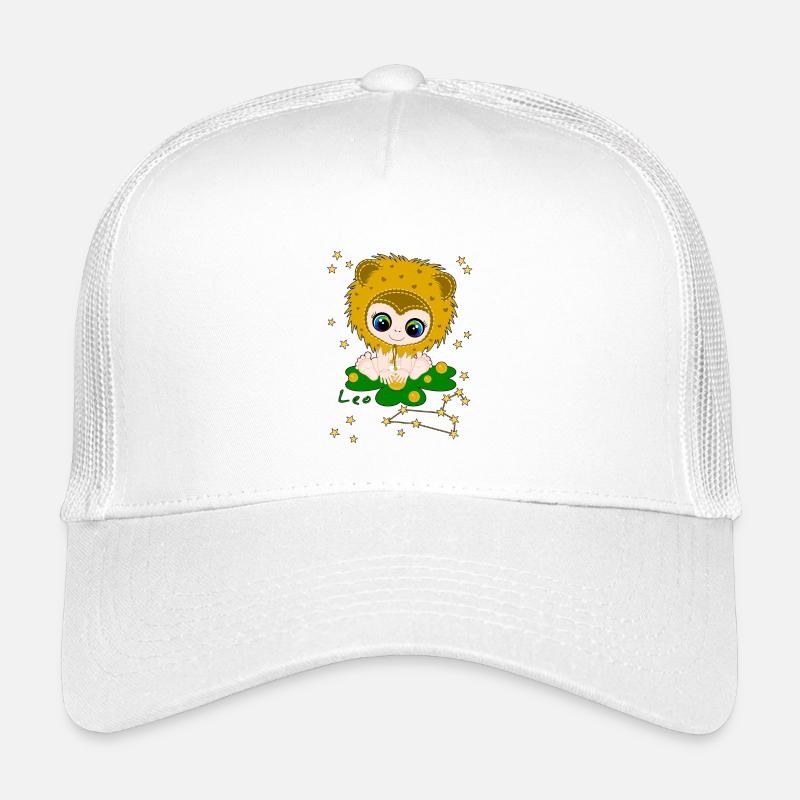 sternzeichen_leo - Kinder Trucker-Cap - Weiß