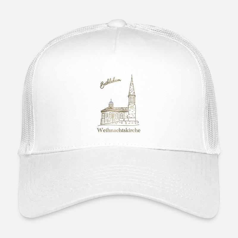 Weihnachtskirche Bethlehem, handgezeichnet Kinder Trucker-Cap