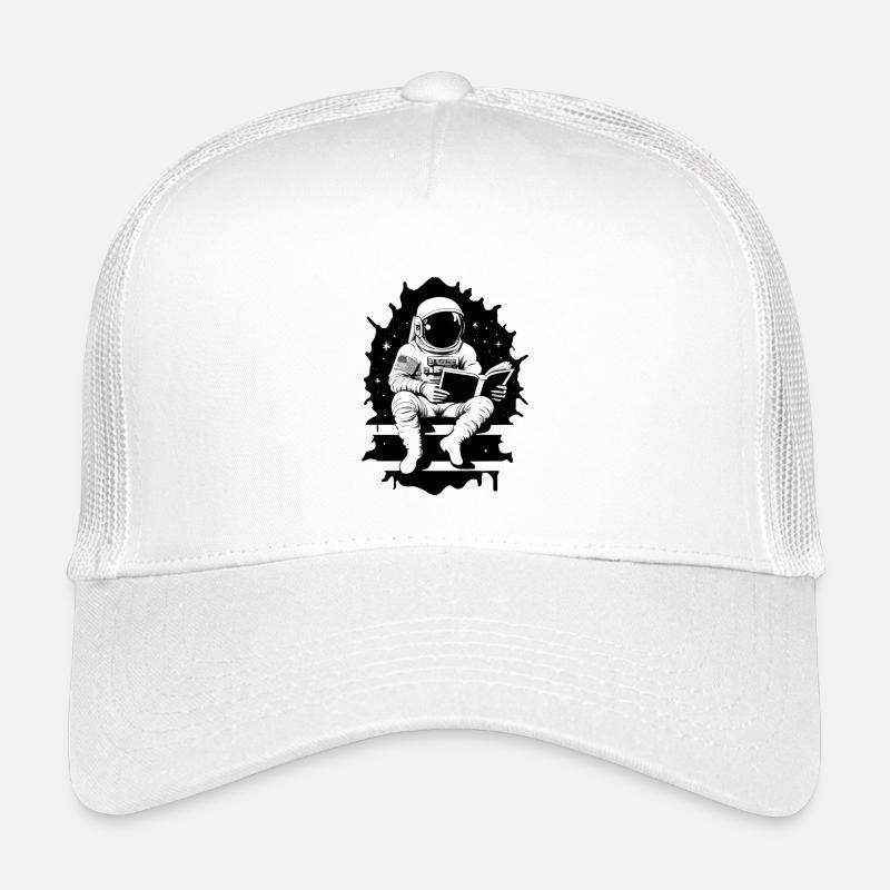 Astronaut liest ein Buch Kinder Trucker-Cap
