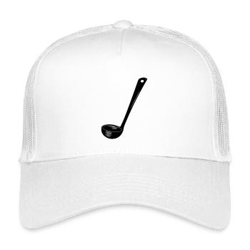 Transparenter Suppenlöffel - Kinder Trucker-Cap - Weiß - Vorne