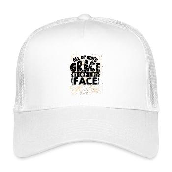 Golden sparkle and glamorous confetti - Kids’ Trucker Cap - white - Front