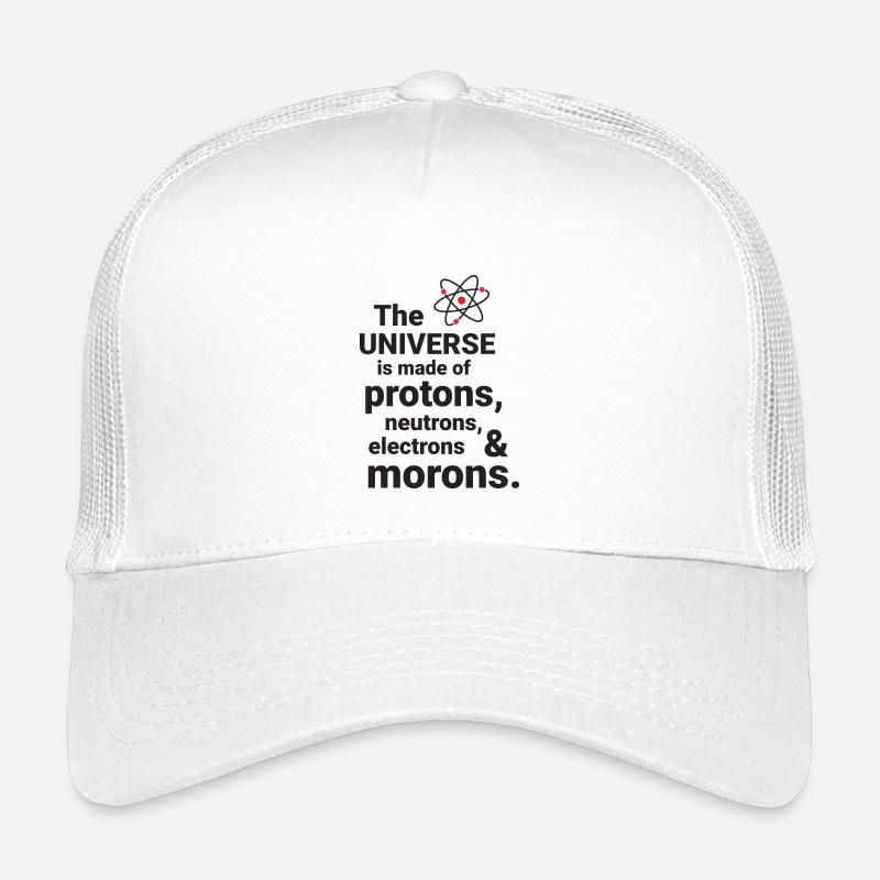 Das Universum besteht aus Protonen, Neutronnen - Kinder Trucker-Cap - Weiß