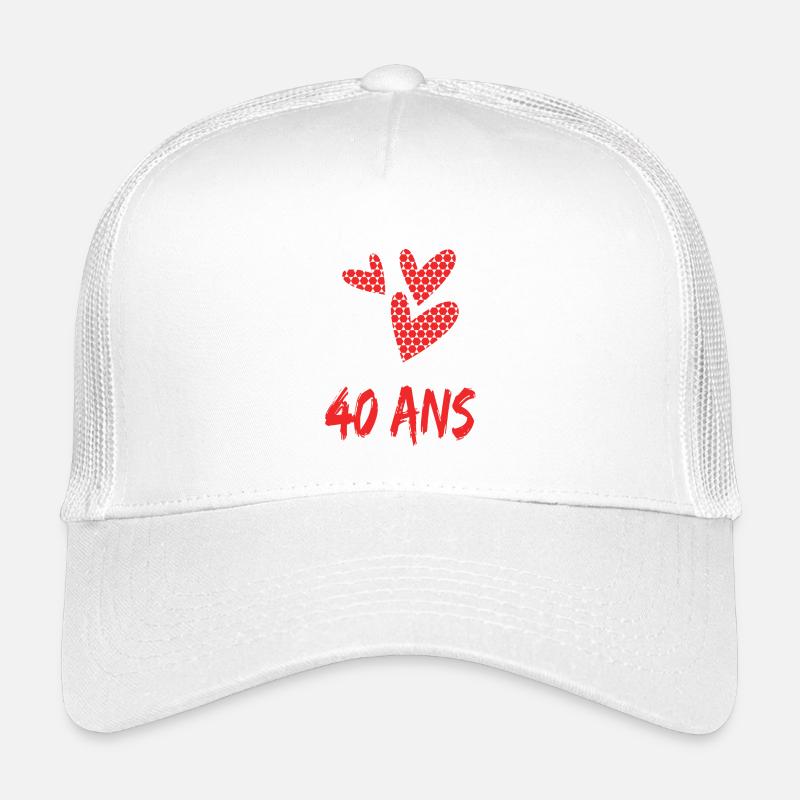 40. 40 ANS. 40e ANNIVERSAIRE. ANNIVERSAIRE 40 ANS. Casquette trucker enfant