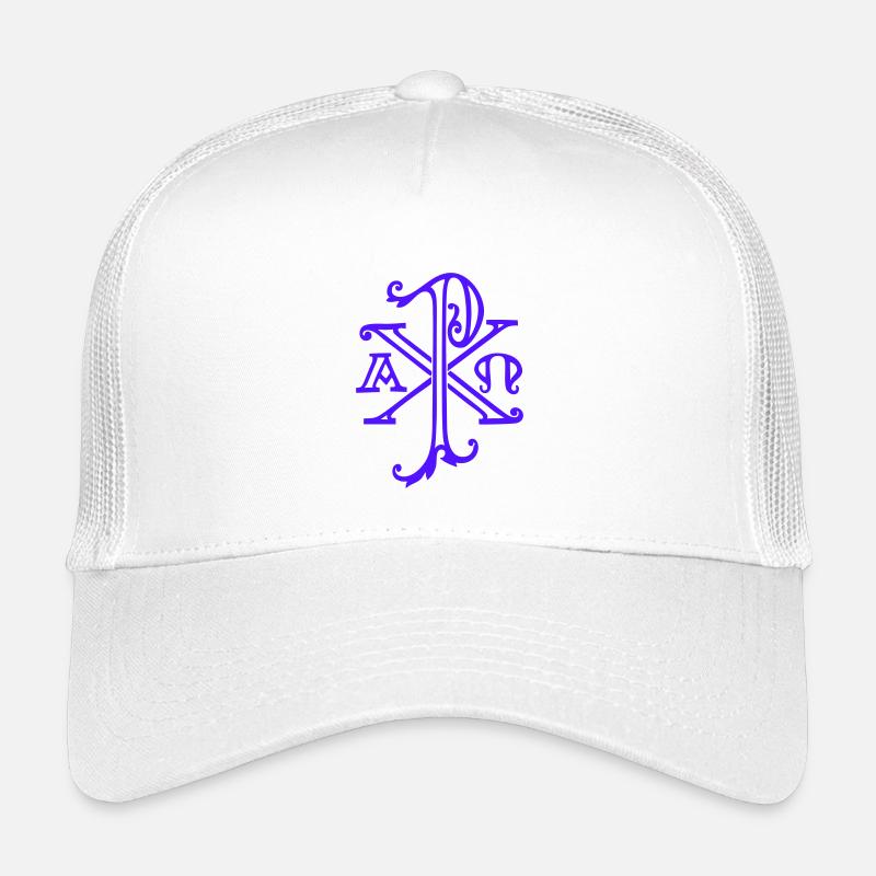 Christusmonogramm - Kinder Trucker-Cap - Weiß