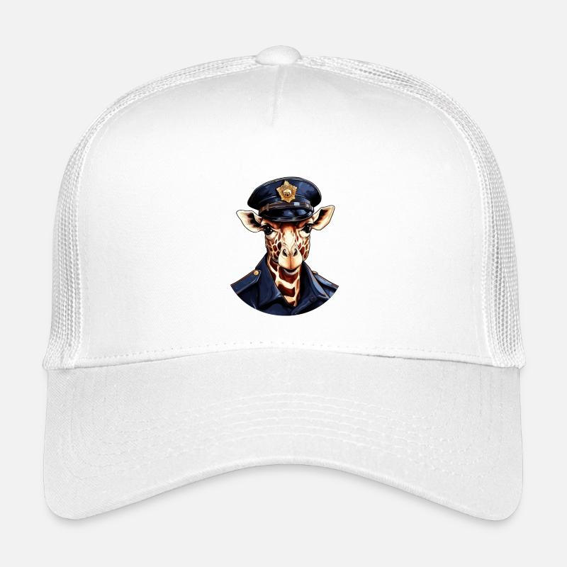 Girafe Policier Casquette trucker enfant