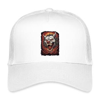 Hell demon dog - Kids’ Trucker Cap - white - Front