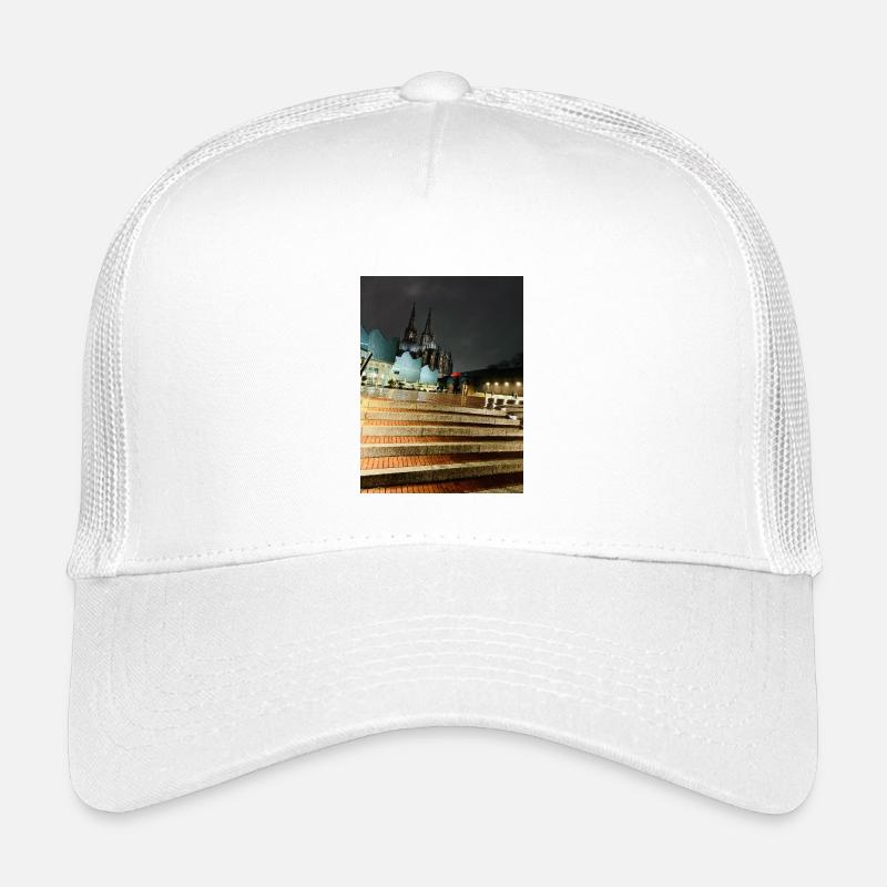Kölner Dom - Kinder Trucker-Cap - Weiß