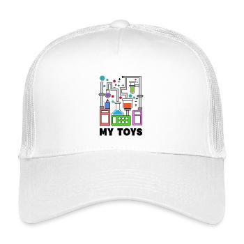 Déclaration scientifique Emploi Bourreau de travail Carrière - Casquette trucker enfant - blanc - Devant
