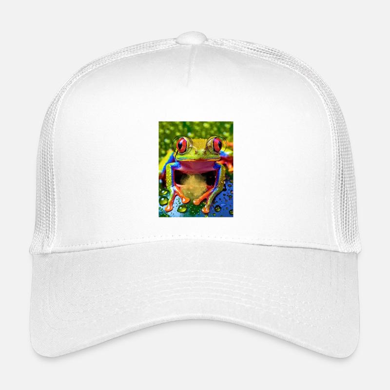 Magical Frog - Kids’ Trucker Cap - white