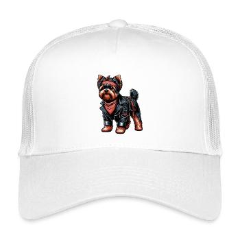Yorkshire Terrier Rocker - Kids’ Trucker Cap - white - Front
