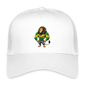 Musique reggae jamaïcaine - Casquette trucker enfant - blanc - Devant
