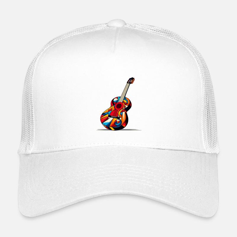 Multicolored Cubist Style Classical Guitar Kids’ Trucker Cap