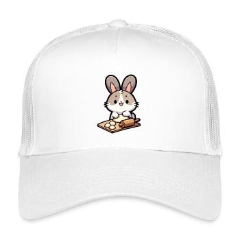 Bunny Baker: Der Teig-Delighter - Kinder Trucker-Cap - Weiß - Vorne