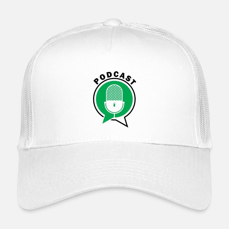 Podcast Microphone Bulles de dialogue Casquette trucker enfant