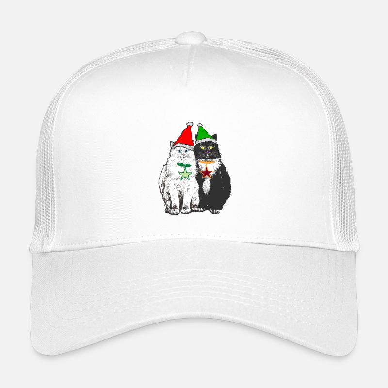 DIE WEIHNACHTSKATZEN - Kinder Trucker-Cap - Weiß