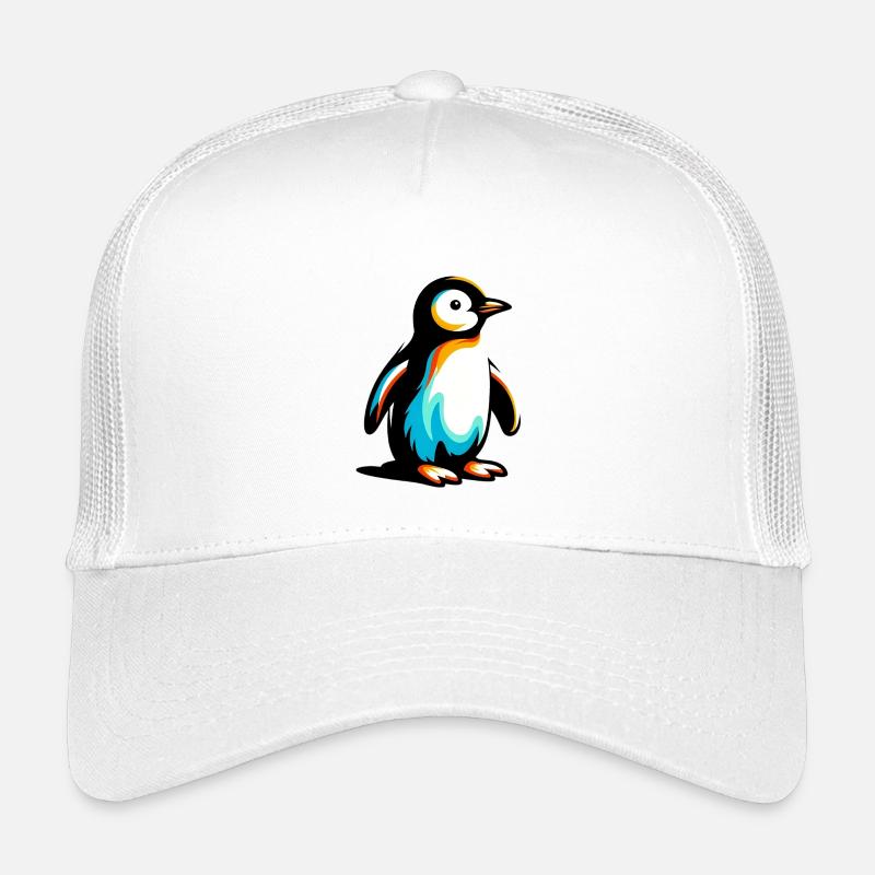 Pinguin - Kinder Trucker-Cap - Weiß