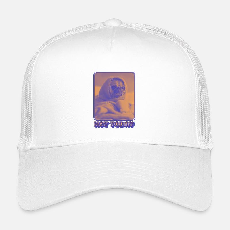 Not Today – Tired Pug Vibes Kids’ Trucker Cap