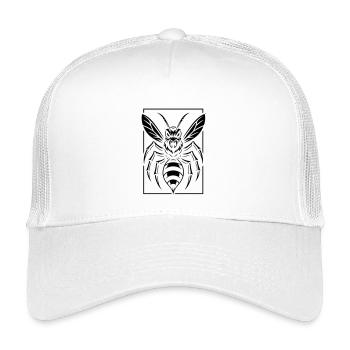 Stilisierte Wespe - Kinder Trucker-Cap - Weiß - Vorne