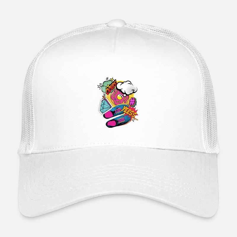 YEESS! - Colorful pop art & comic book explosion Kids’ Trucker Cap