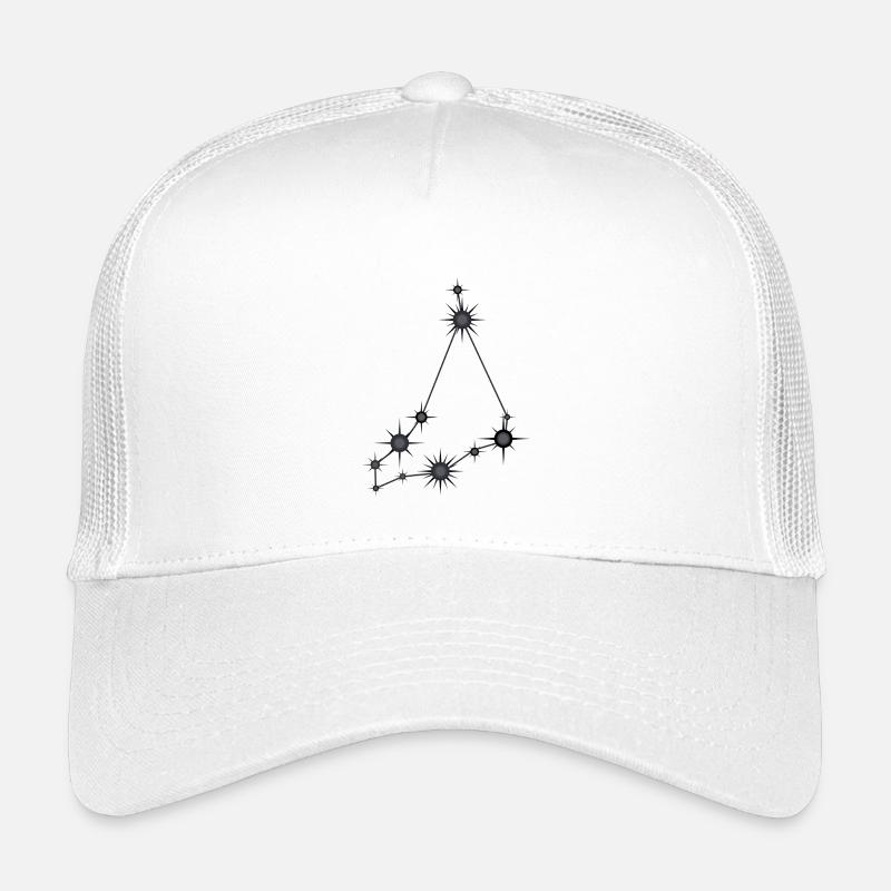 Steinbock Sternbild Sternzeichen Schwarz & Grau Kinder Trucker-Cap