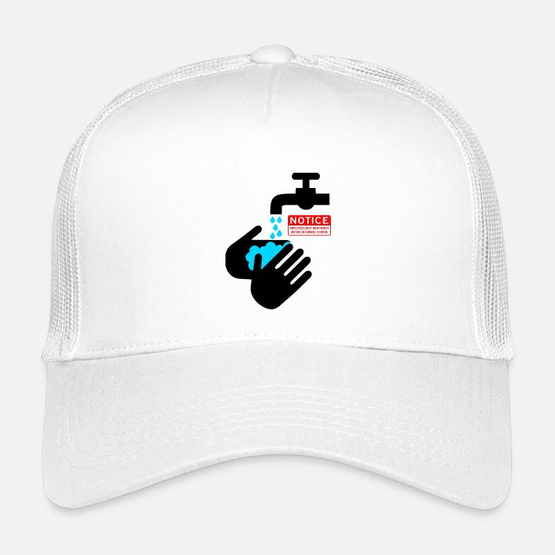 Illustration de lavage des mains en toute sécurité Casquette trucker enfant
