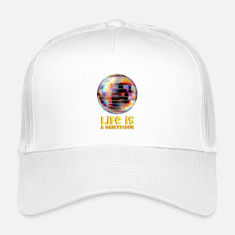 Disco Globe with Bright Colors - Kinder Trucker-Cap - Weiß