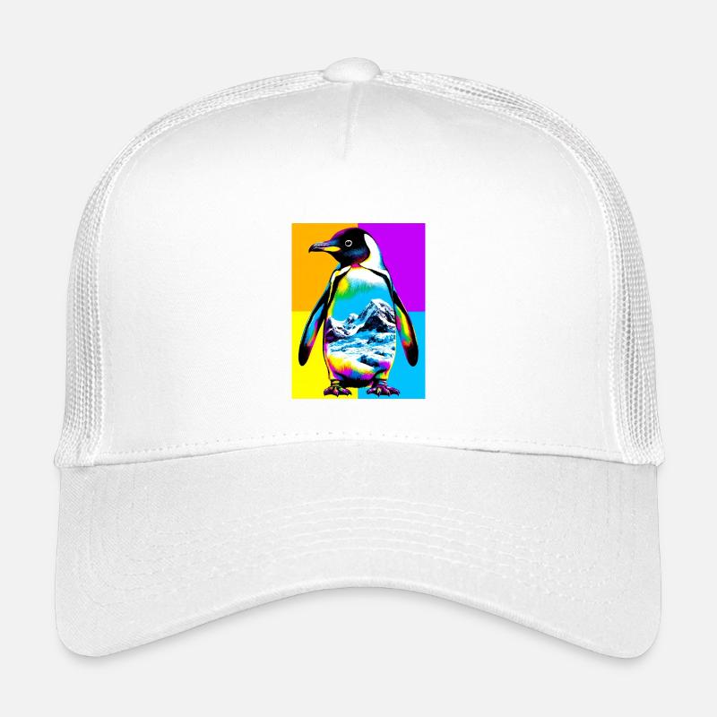 Pinguin - Kinder Trucker-Cap - Weiß