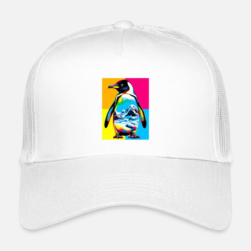 Pinguin - Kinder Trucker-Cap - Weiß