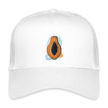 Papaya - Kinder Trucker-Cap - Weiß - Vorne