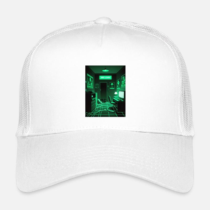 Neon Cyberpunk Gaming Room Kids’ Trucker Cap