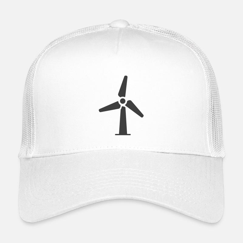Windturbinen-Icon-Logo Kinder Trucker-Cap