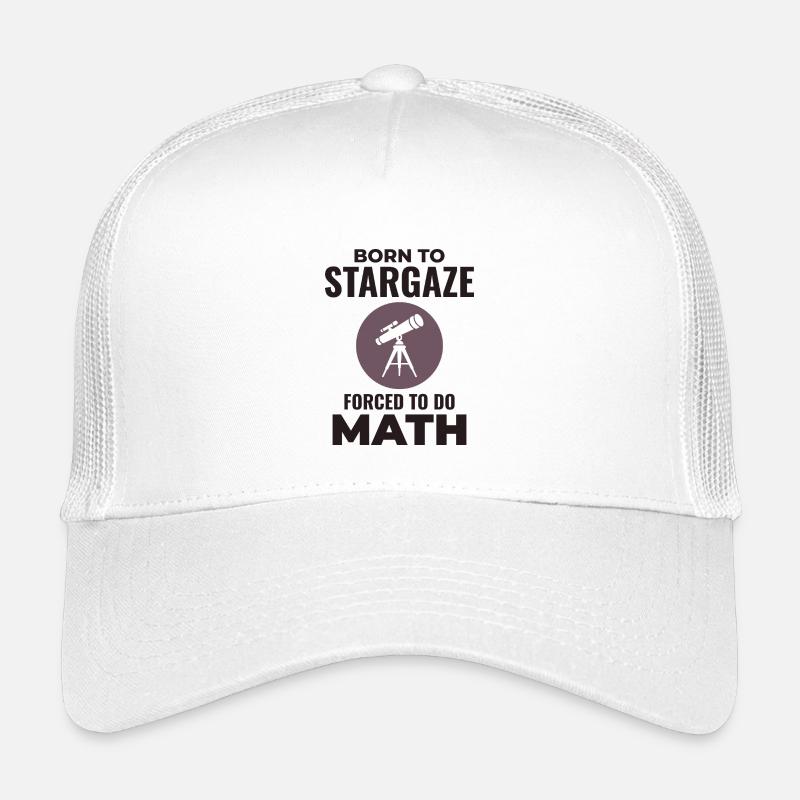 Né pour observer les étoiles forcé aux mathématiques Casquette trucker enfant