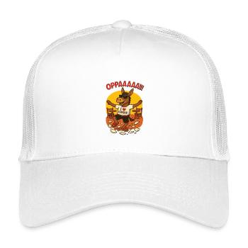 Lustiger Esel mit Zypern-Inschriften - Kinder Trucker-Cap - Weiß - Vorne