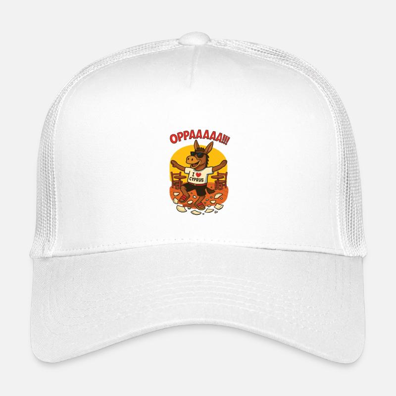 Lustiger Esel mit Zypern-Inschriften Kinder Trucker-Cap