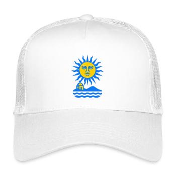 Greece Sun Art - Kinder Trucker-Cap - Weiß - Vorne