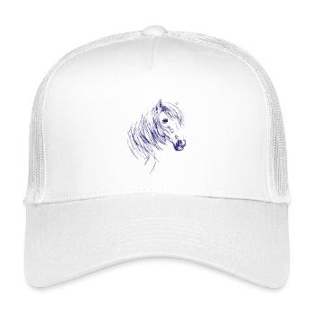 Horse Riding Horses Equestrian Sport - Kids’ Trucker Cap - white - Front