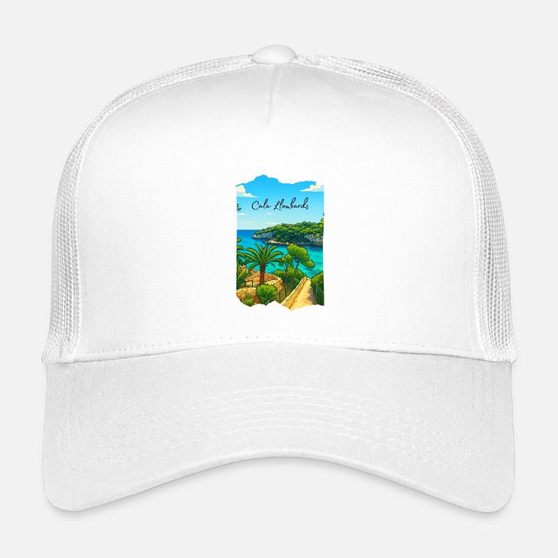 Cala Lombards - Majorca - Kids’ Trucker Cap - white