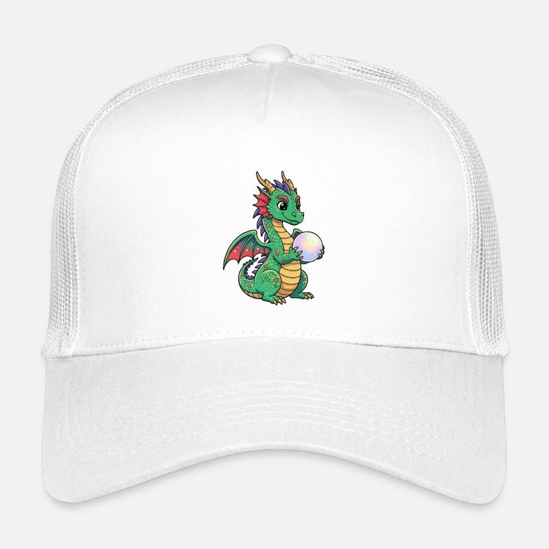 Petit dragon avec boule Casquette trucker enfant