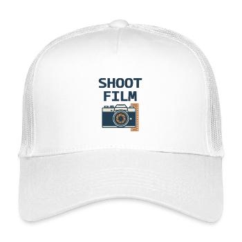 Shoot Film Retro Camera - Kids’ Trucker Cap - white - Front