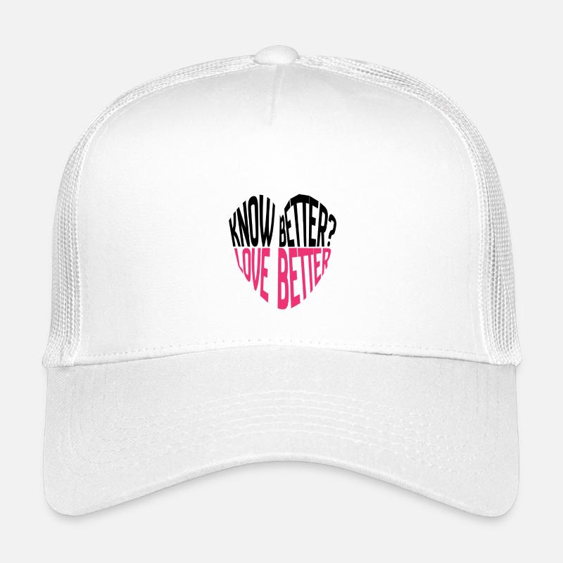 Know Better? Love Better! Typography Kids’ Trucker Cap