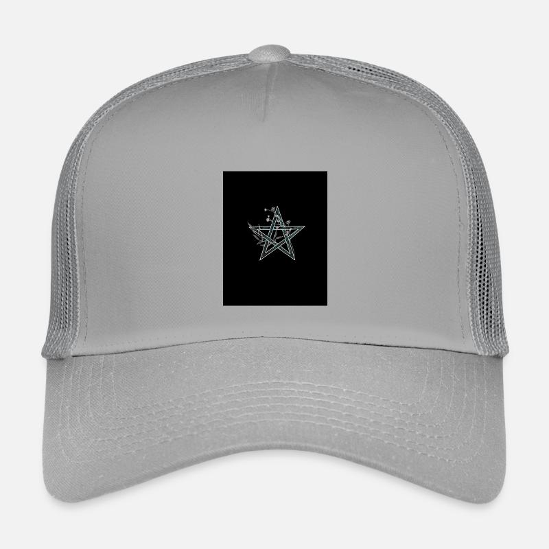 Fleur Pentagramme Noir Casquette trucker enfant