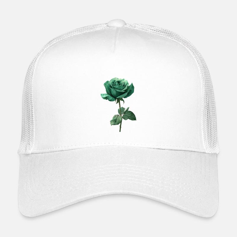 Rose vert émeraude Casquette trucker enfant