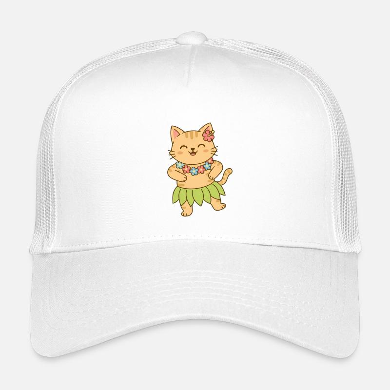 Chat à Hawaï Casquette trucker enfant