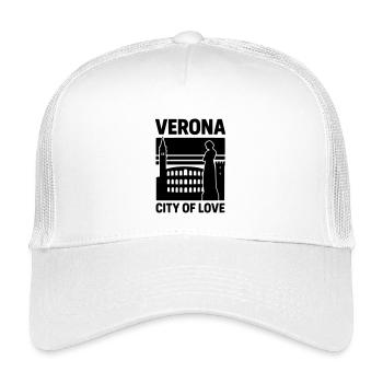 Verona - Kids’ Trucker Cap - white - Front