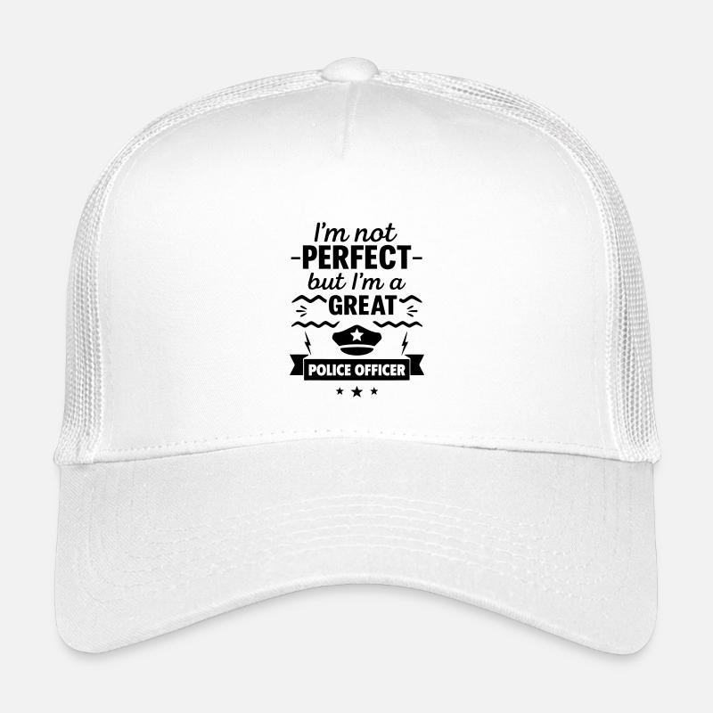 Nicht perfekt aber ein super Polizist Kinder Trucker-Cap