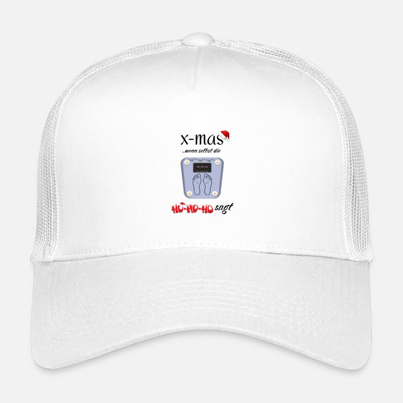 Xmas Ho Ho Ho Waage - Kinder Trucker-Cap - Weiß
