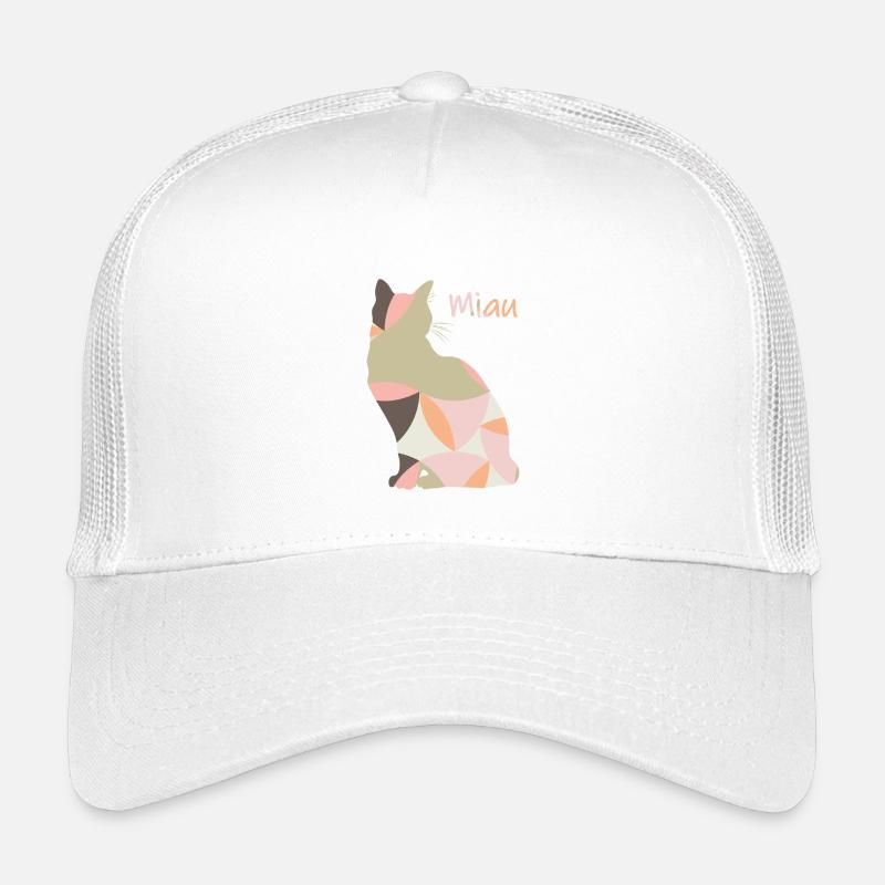 Meow - Cat - Abstract Kids’ Trucker Cap