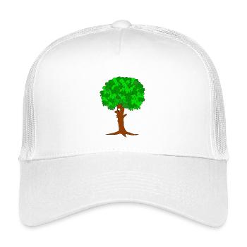 Lustiger Baum - Kinder Trucker-Cap - Weiß - Vorne