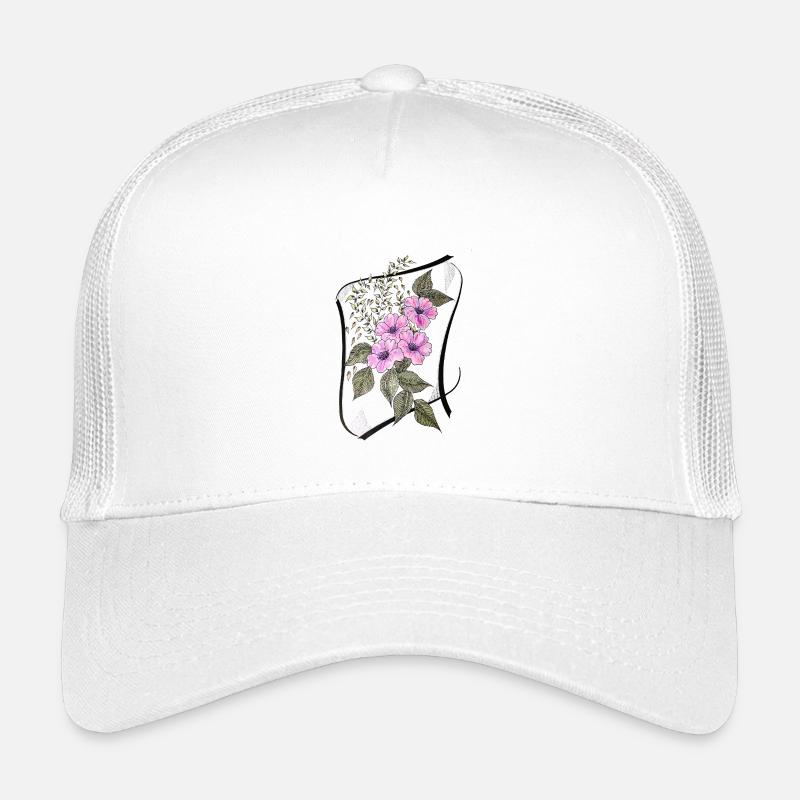 Corset de vrilles de fleurs Casquette trucker enfant