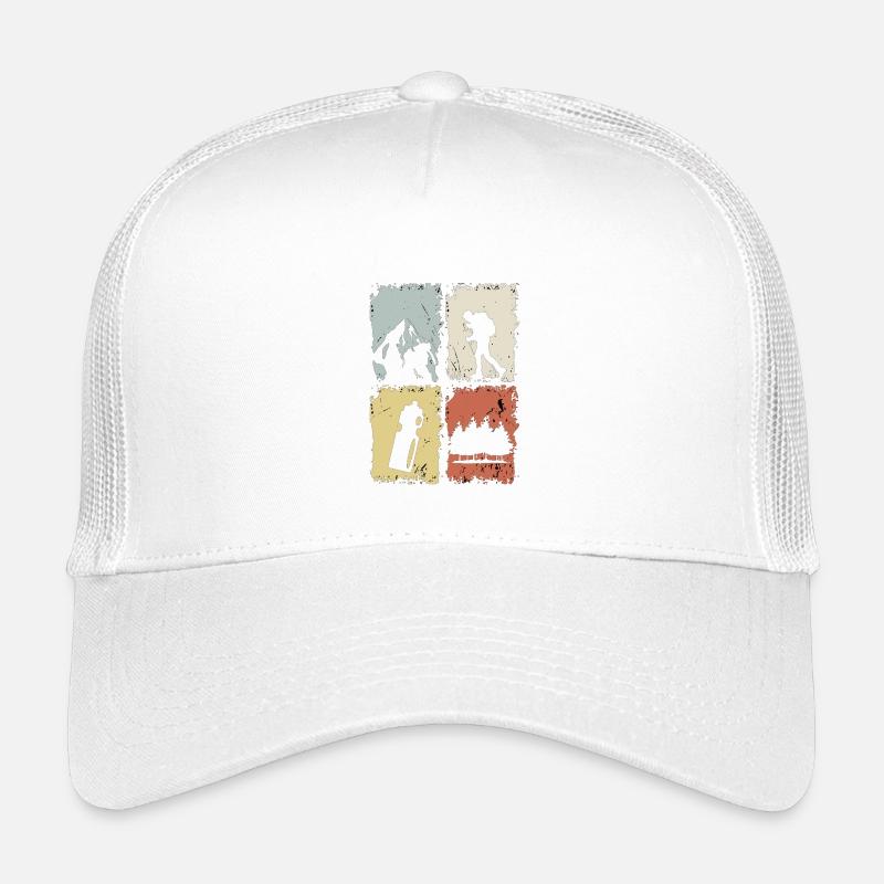 Vier Panel Silhouette Grunge Kinder Trucker-Cap